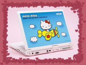 Hello Kitty в ноутбуке