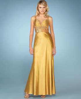 Как выбрать фасон золотого платья